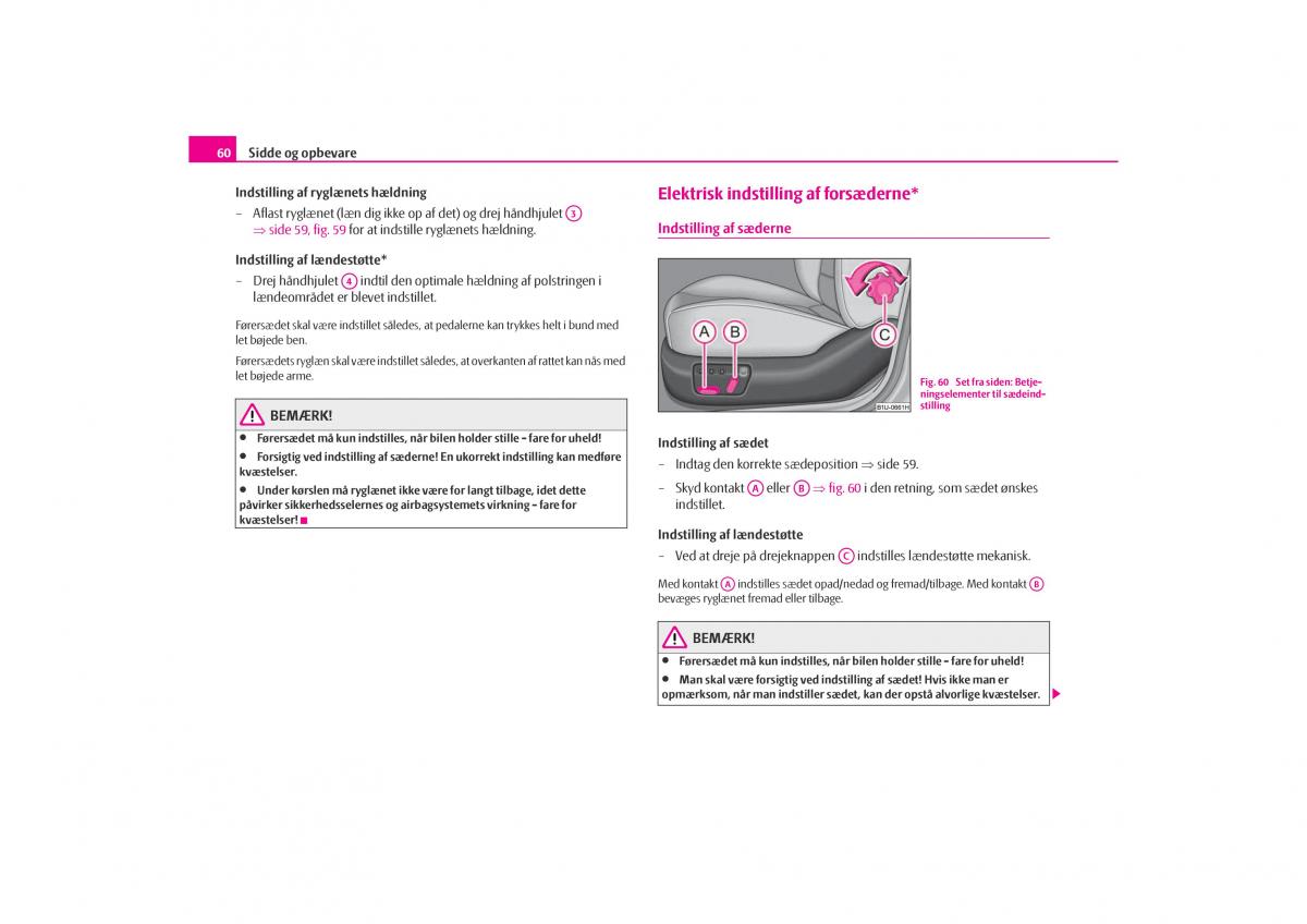 Skoda Octavia I 1 Bilens instruktionsbog / page 61