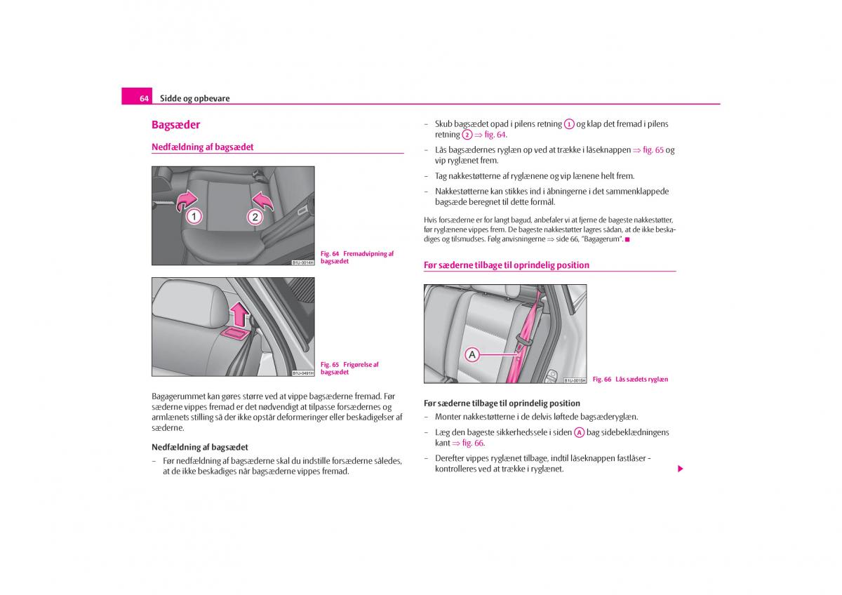 Skoda Octavia I 1 Bilens instruktionsbog / page 65