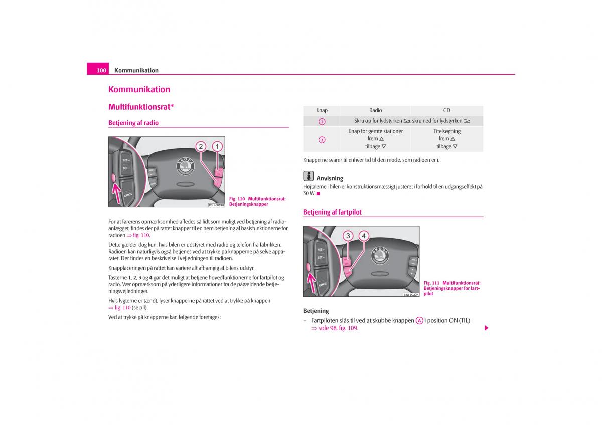 Skoda Octavia I 1 Bilens instruktionsbog / page 101