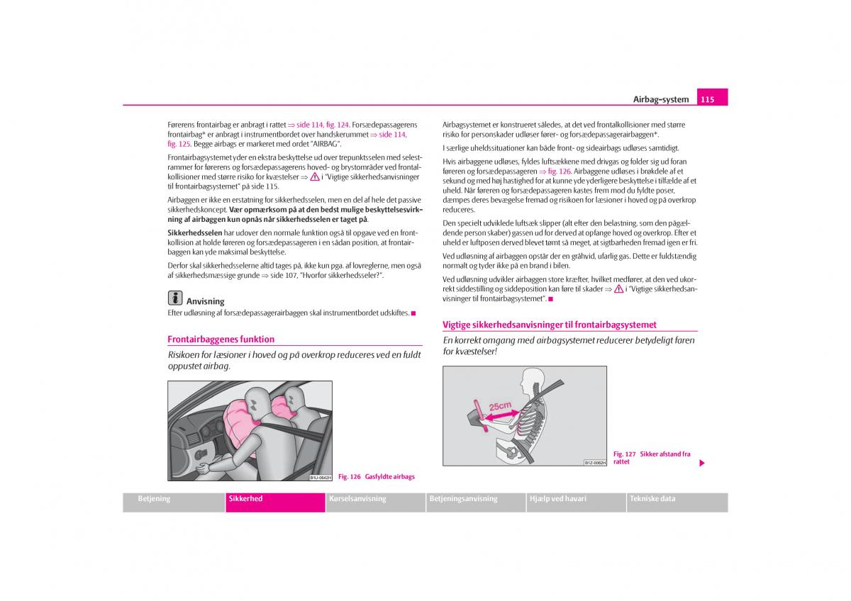 Skoda Octavia I 1 Bilens instruktionsbog / page 116