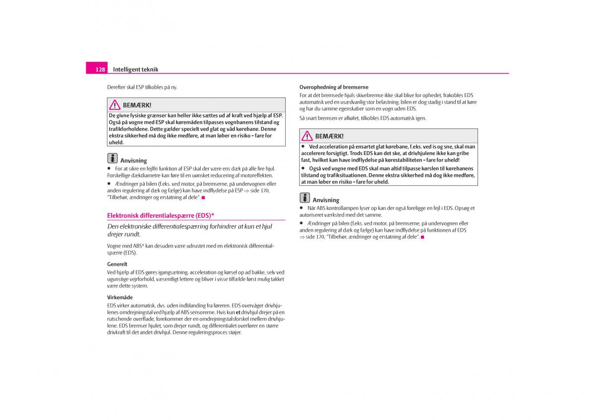 Skoda Octavia I 1 Bilens instruktionsbog / page 129