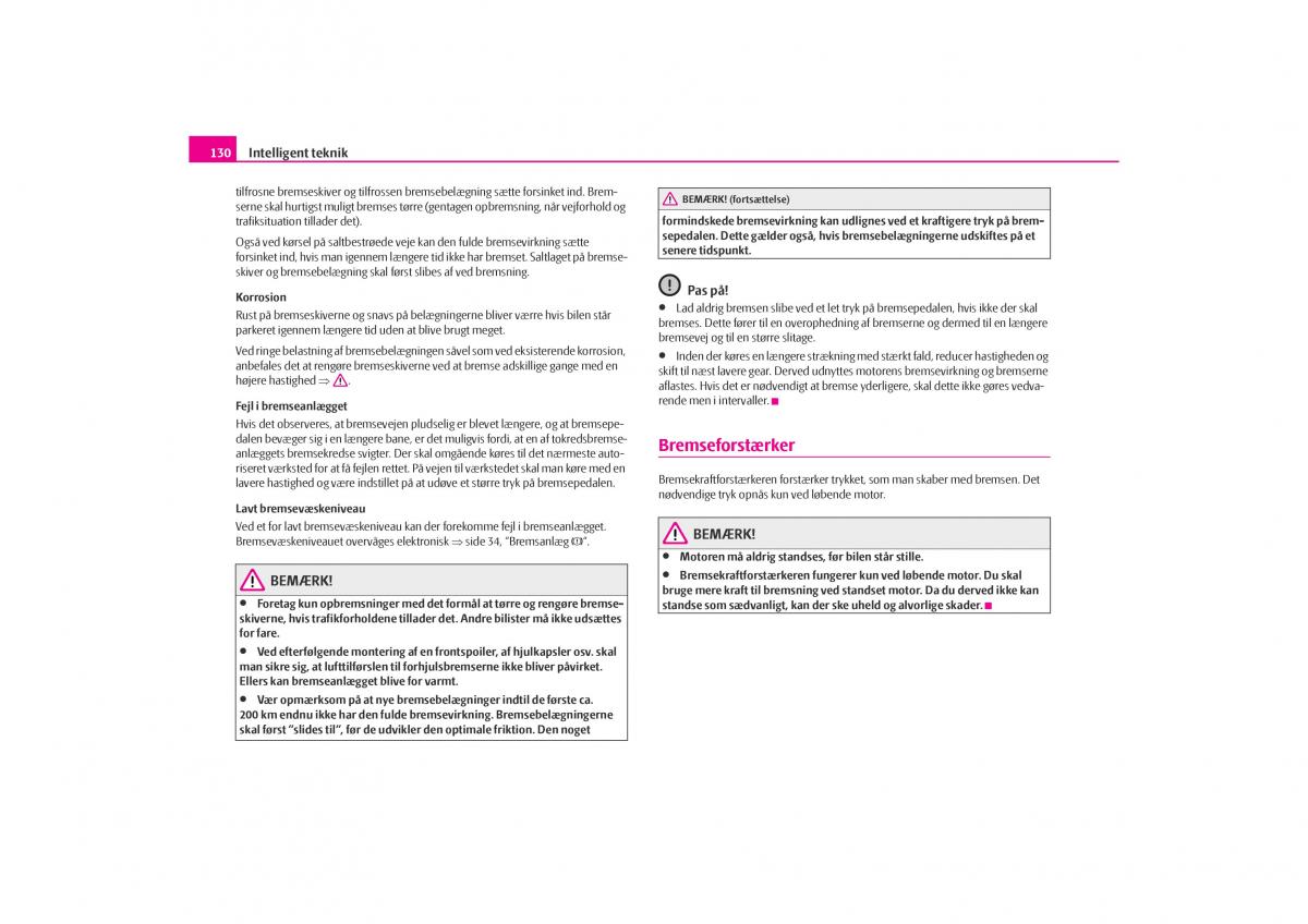 Skoda Octavia I 1 Bilens instruktionsbog / page 131