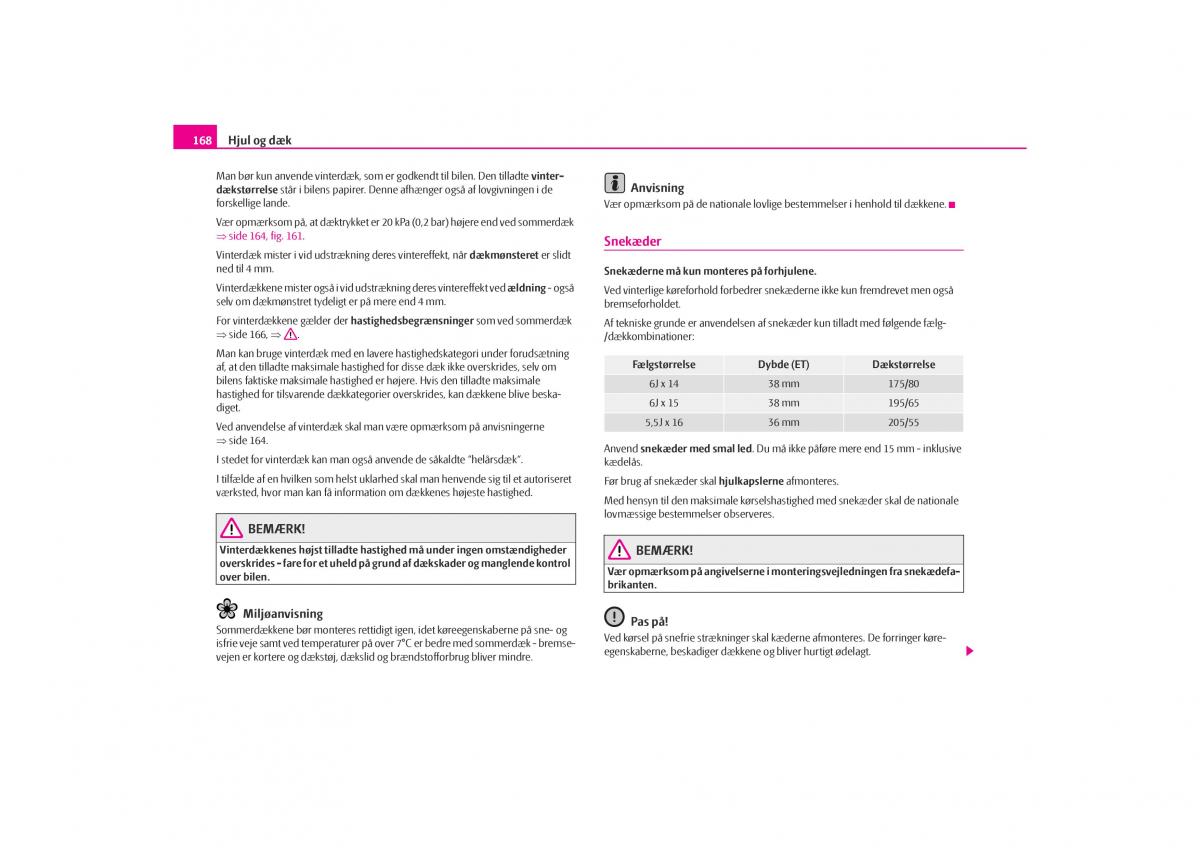 Skoda Octavia I 1 Bilens instruktionsbog / page 169