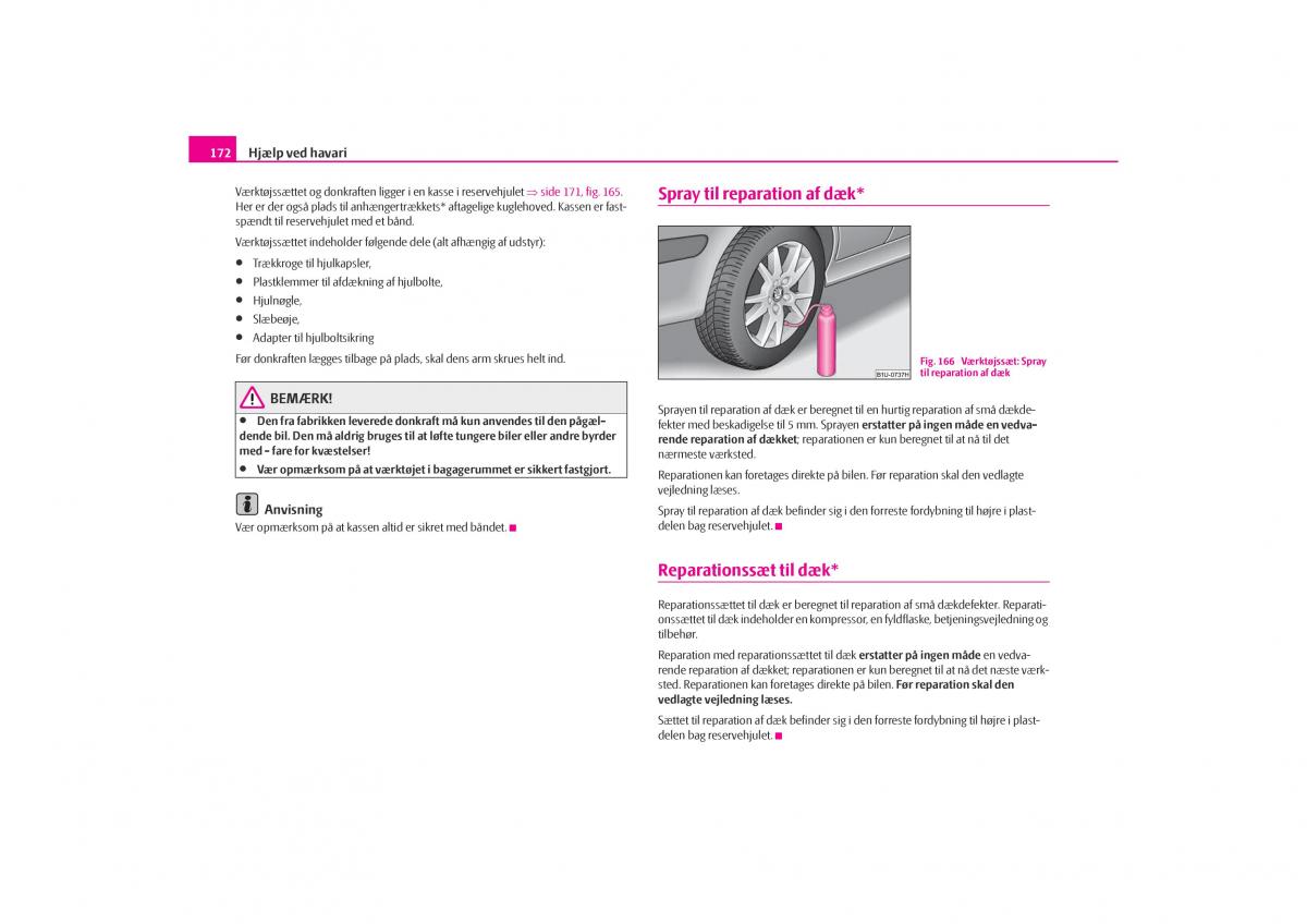 Skoda Octavia I 1 Bilens instruktionsbog / page 173