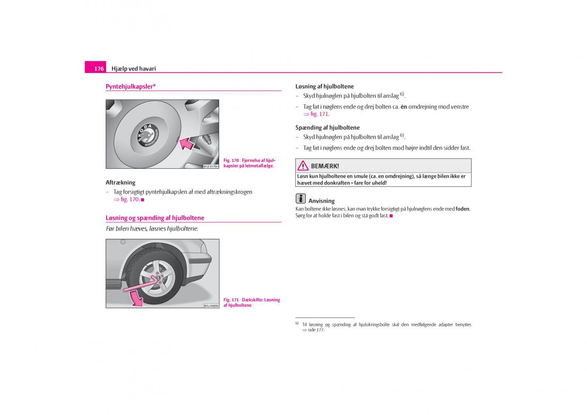 Skoda Octavia I 1 Bilens instruktionsbog / page 177