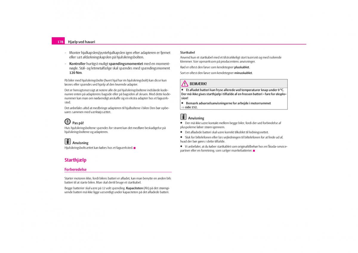 Skoda Octavia I 1 Bilens instruktionsbog / page 179