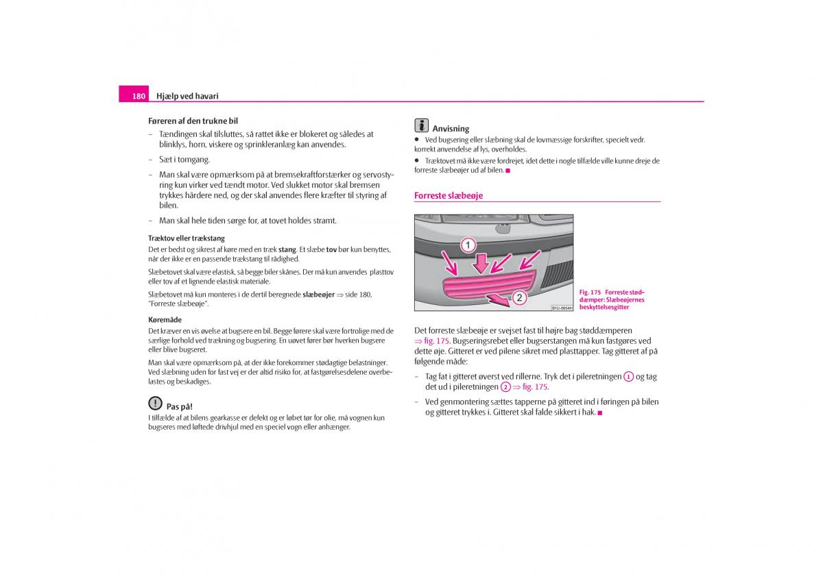 Skoda Octavia I 1 Bilens instruktionsbog / page 181