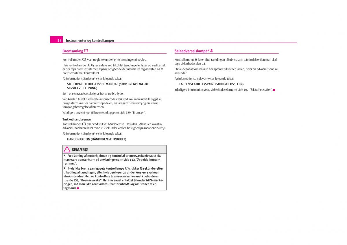 Skoda Octavia I 1 Bilens instruktionsbog / page 35