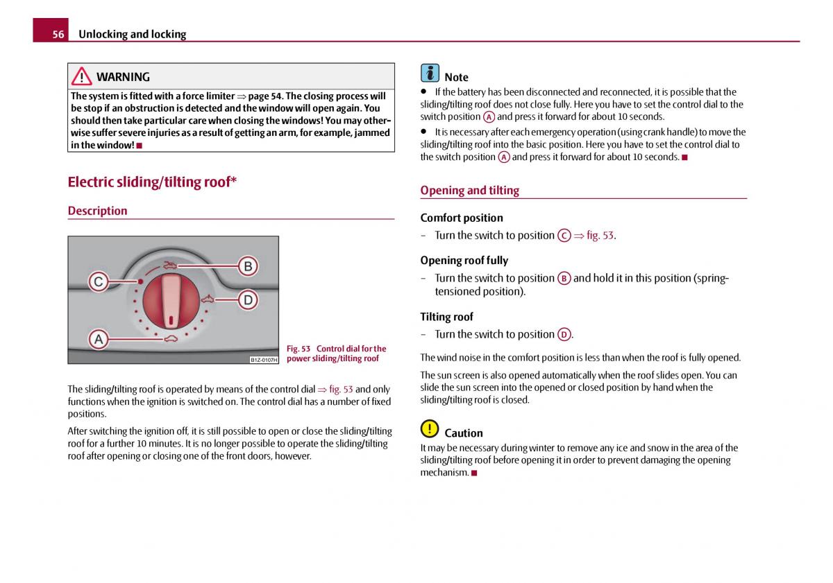 Skoda Octavia I 1 owners manual / page 57