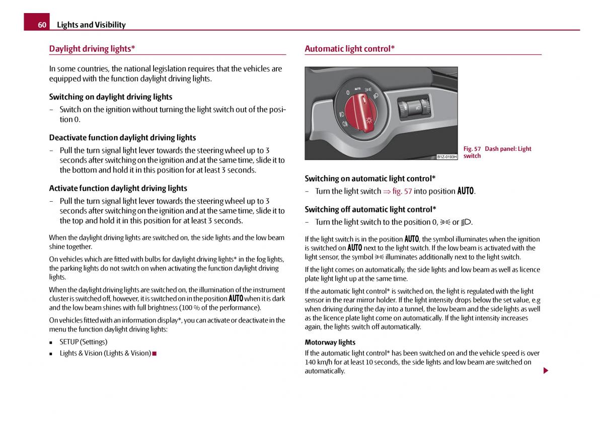 Skoda Octavia I 1 owners manual / page 61