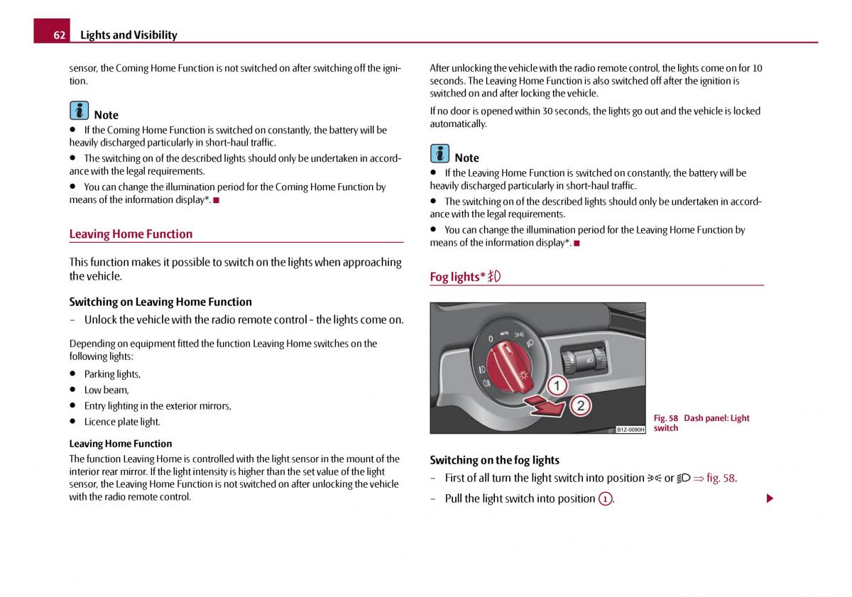 Skoda Octavia I 1 owners manual / page 63