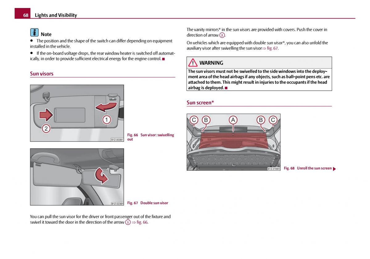 Skoda Octavia I 1 owners manual / page 69