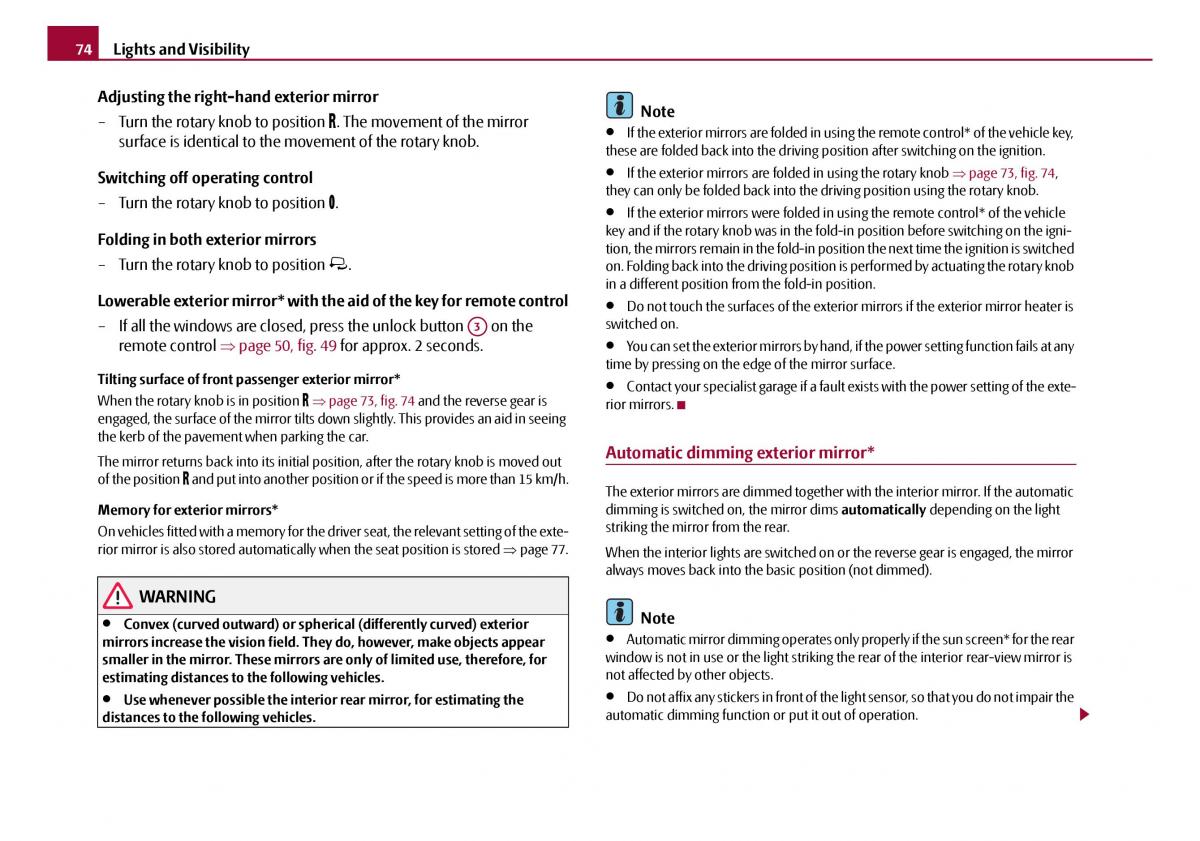 Skoda Octavia I 1 owners manual / page 75