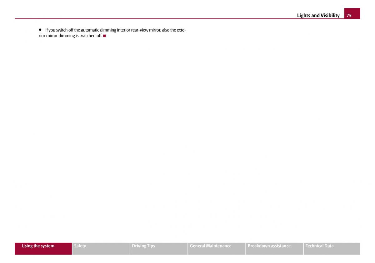 Skoda Octavia I 1 owners manual / page 76