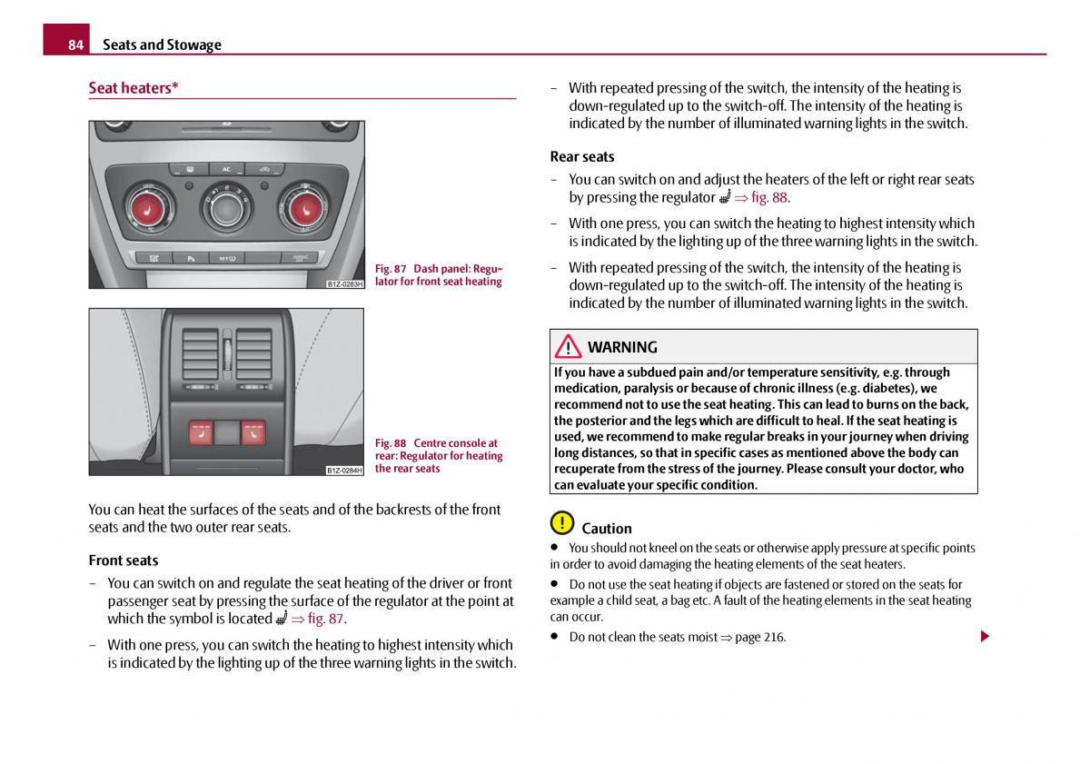 Skoda Octavia I 1 owners manual / page 85