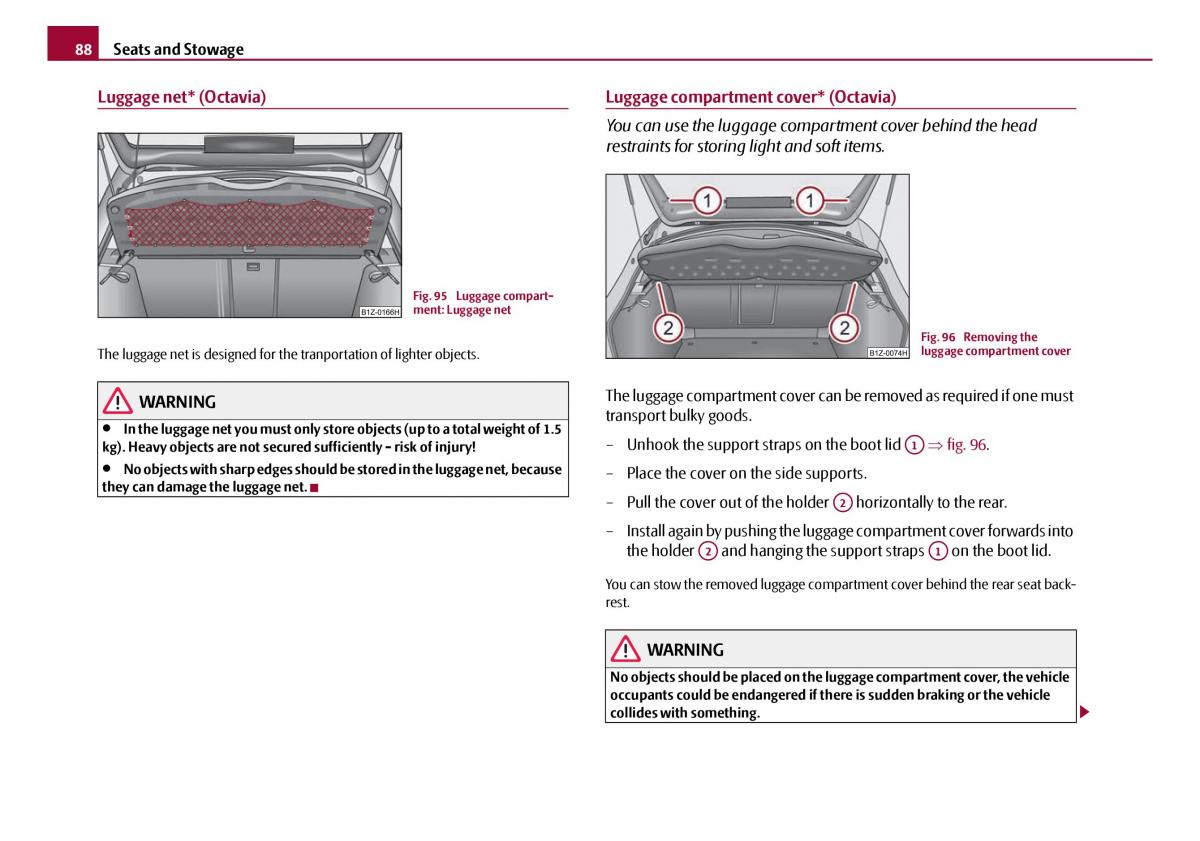 Skoda Octavia I 1 owners manual / page 89