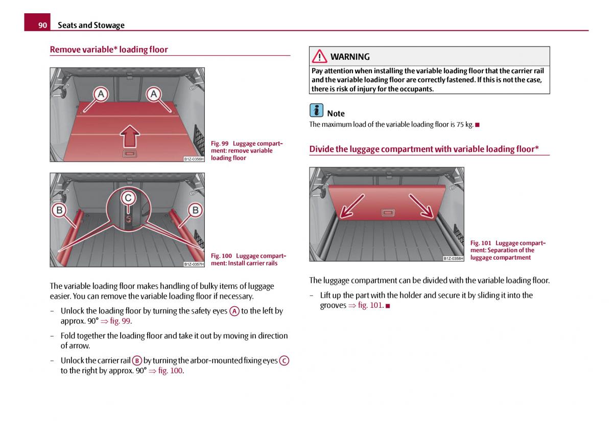 Skoda Octavia I 1 owners manual / page 91