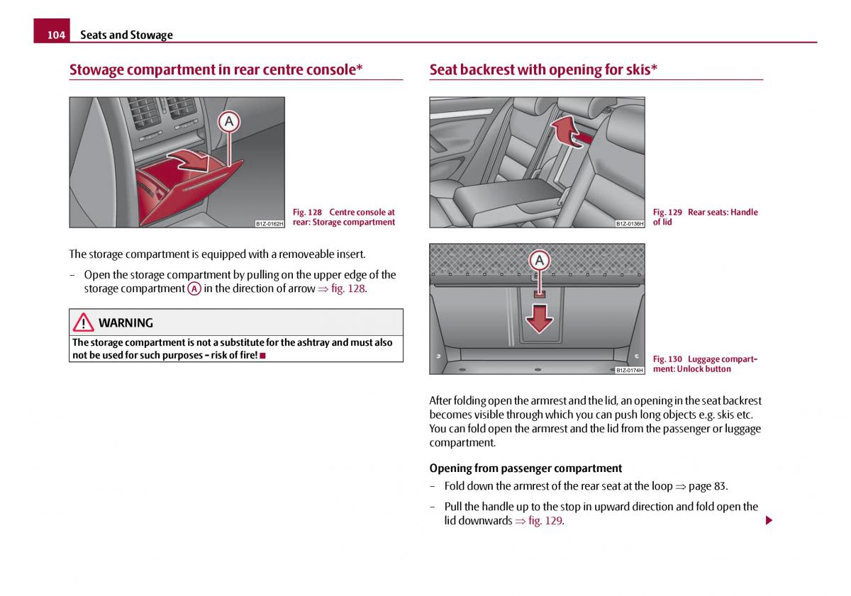 Skoda Octavia I 1 owners manual / page 105