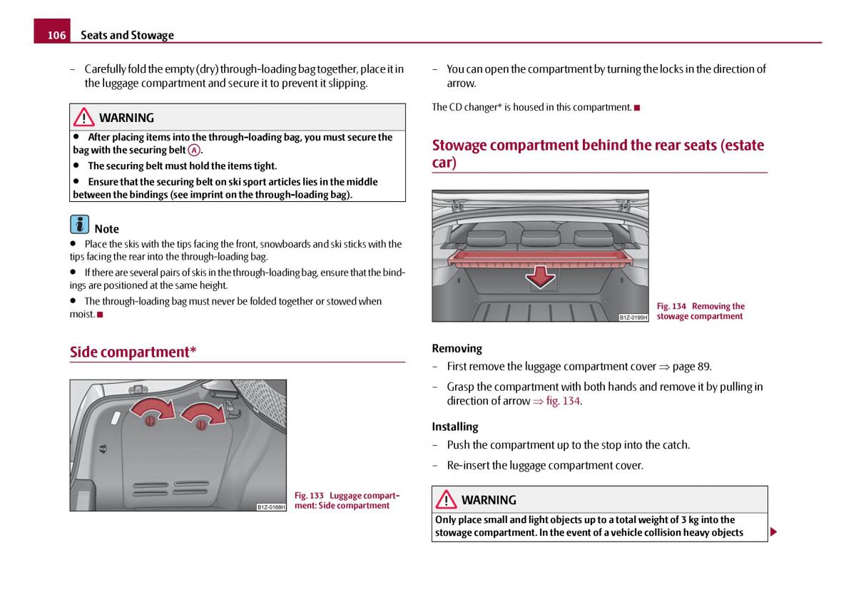 Skoda Octavia I 1 owners manual / page 107