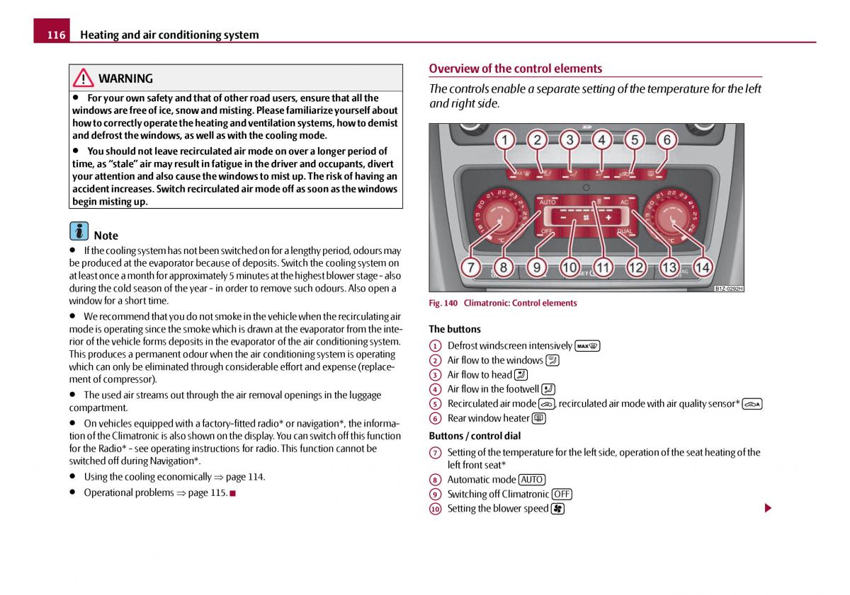 Skoda Octavia I 1 owners manual / page 117