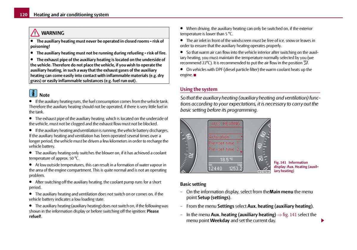 Skoda Octavia I 1 owners manual / page 121