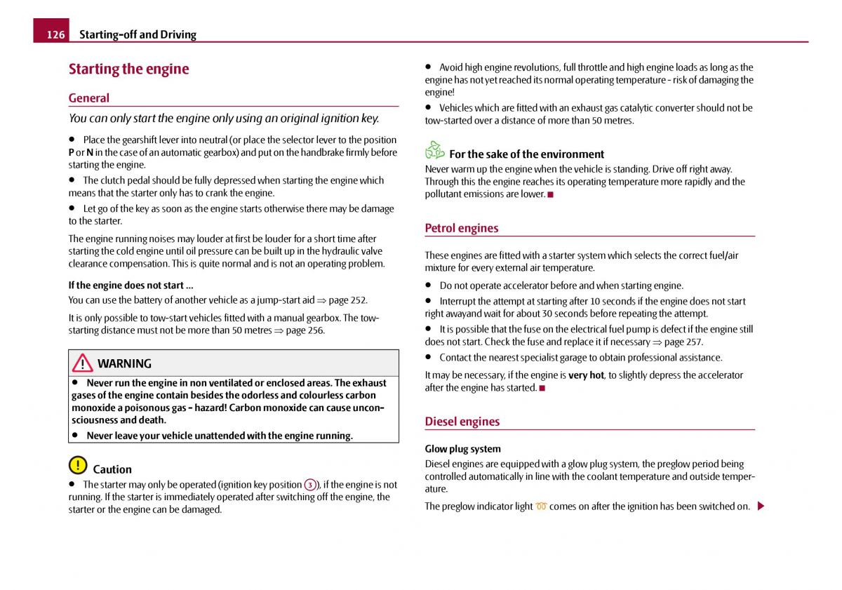 Skoda Octavia I 1 owners manual / page 127