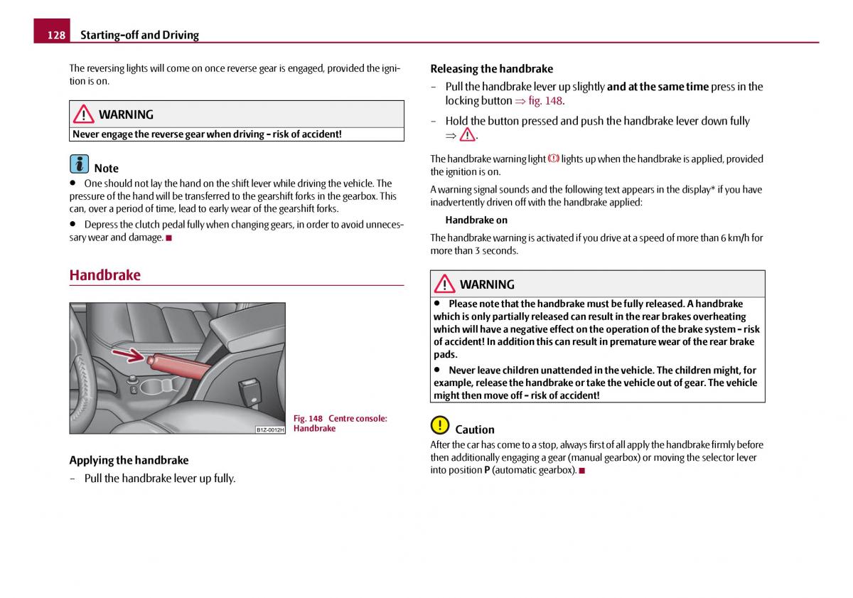 Skoda Octavia I 1 owners manual / page 129