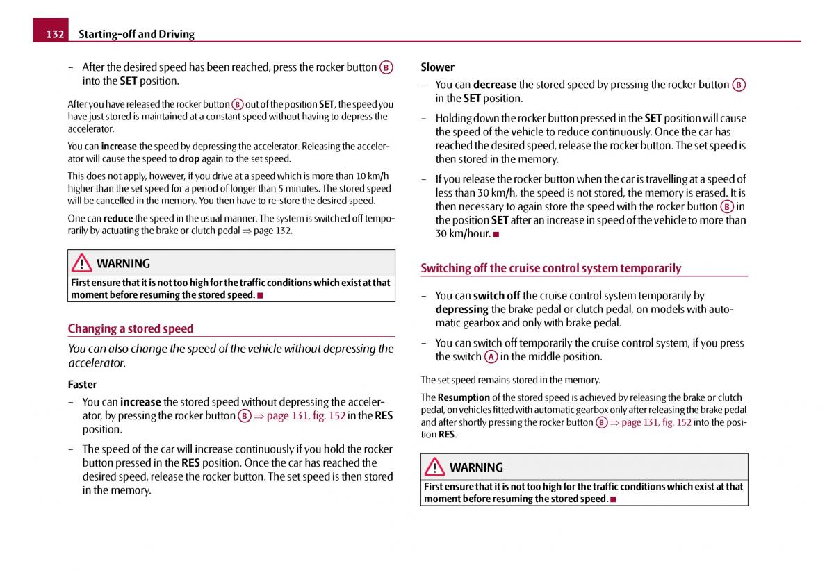 Skoda Octavia I 1 owners manual / page 133