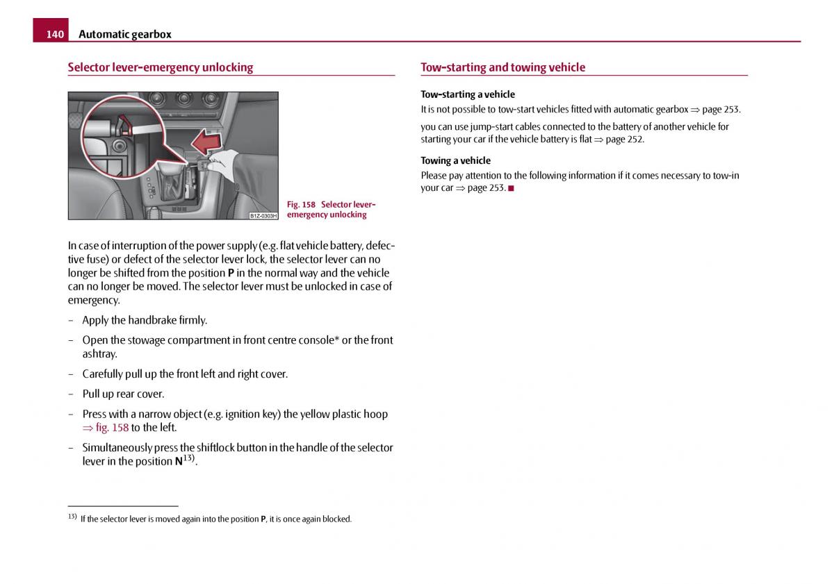 Skoda Octavia I 1 owners manual / page 141