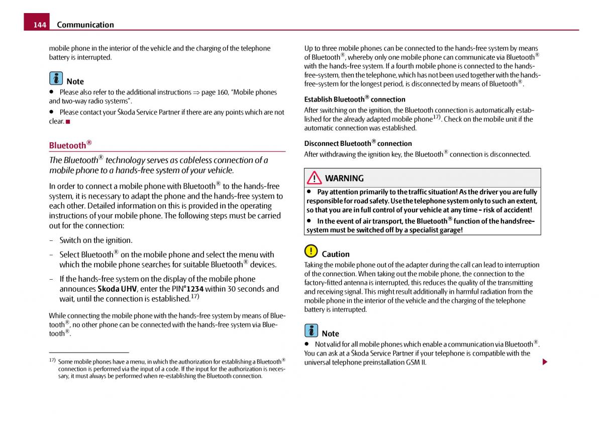 Skoda Octavia I 1 owners manual / page 145