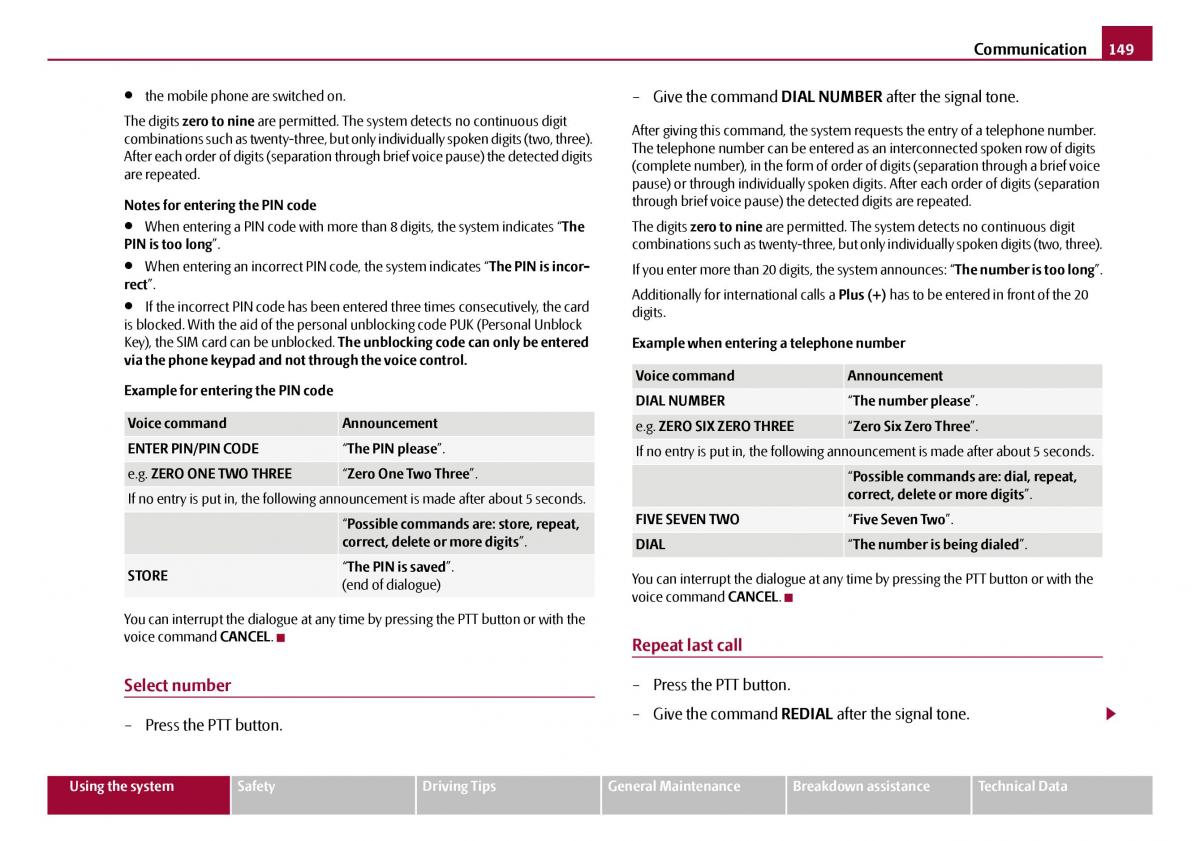 Skoda Octavia I 1 owners manual / page 150