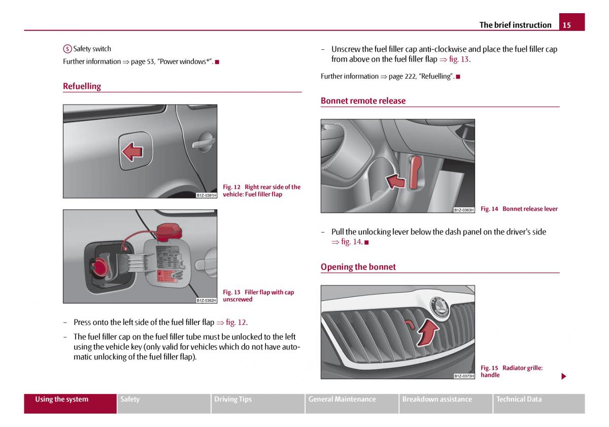 Skoda Octavia I 1 owners manual / page 16