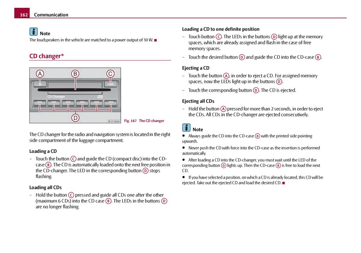 Skoda Octavia I 1 owners manual / page 163