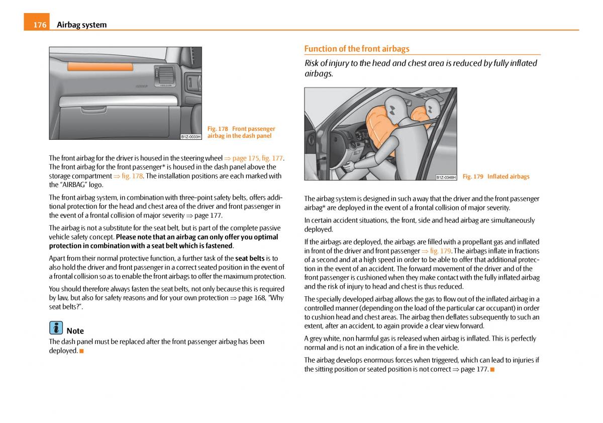 Skoda Octavia I 1 owners manual / page 177