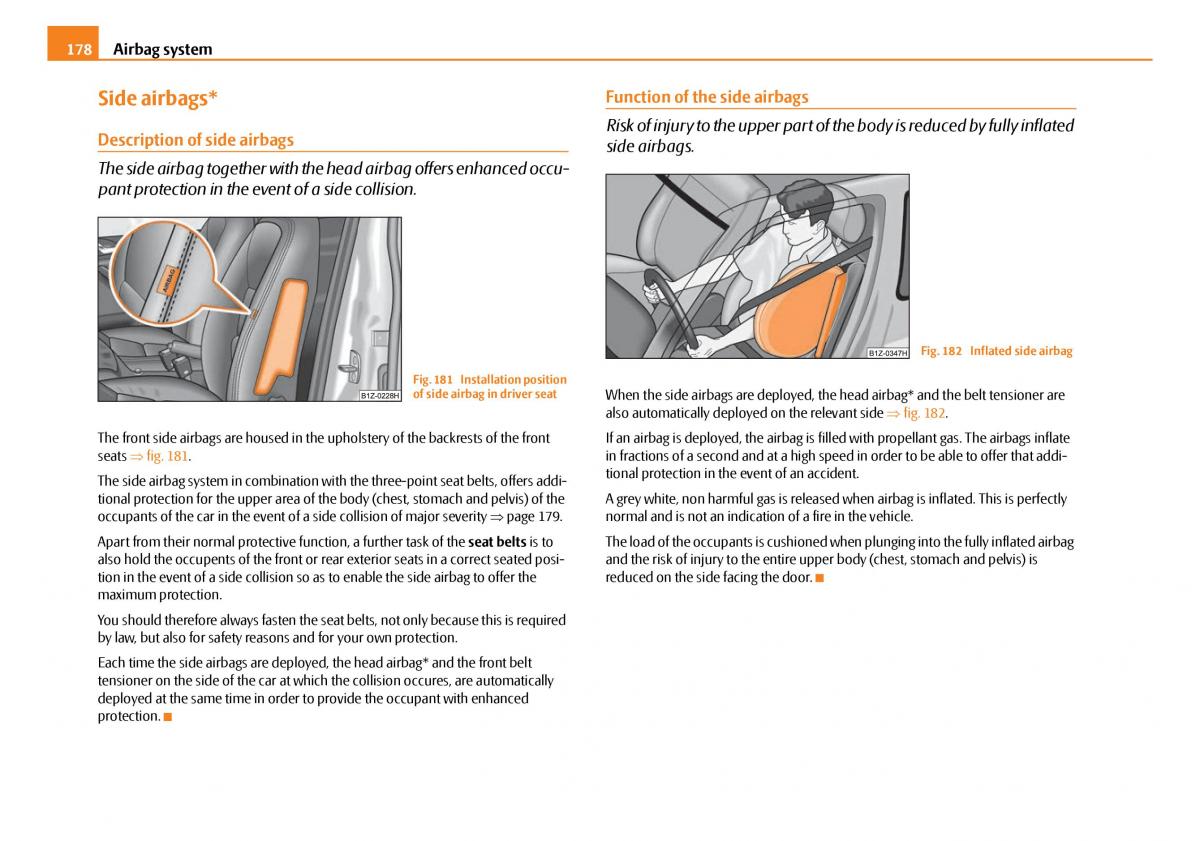 Skoda Octavia I 1 owners manual / page 179