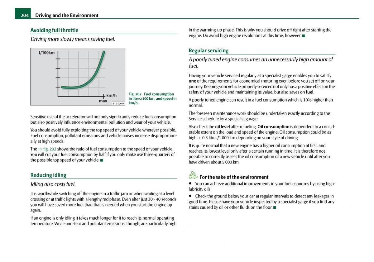 Skoda Octavia I 1 owners manual / page 205