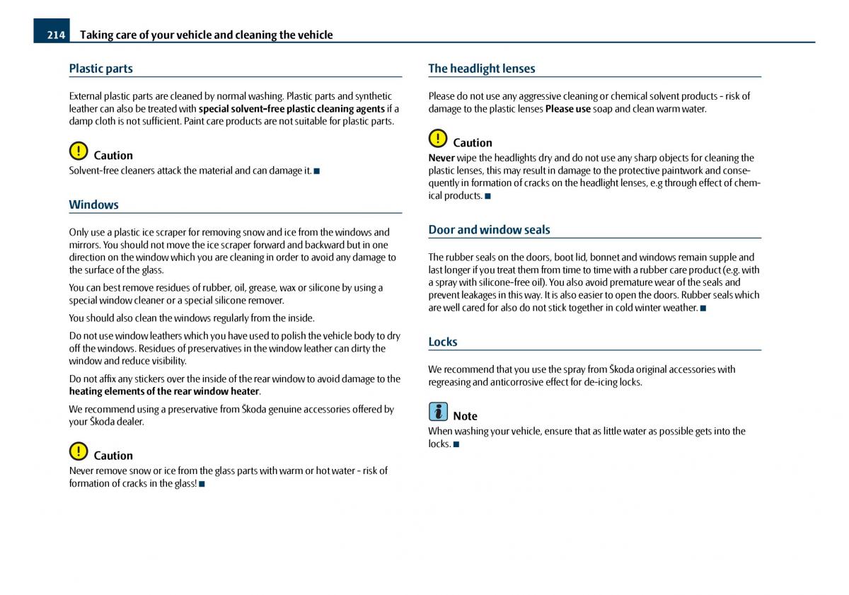 Skoda Octavia I 1 owners manual / page 215