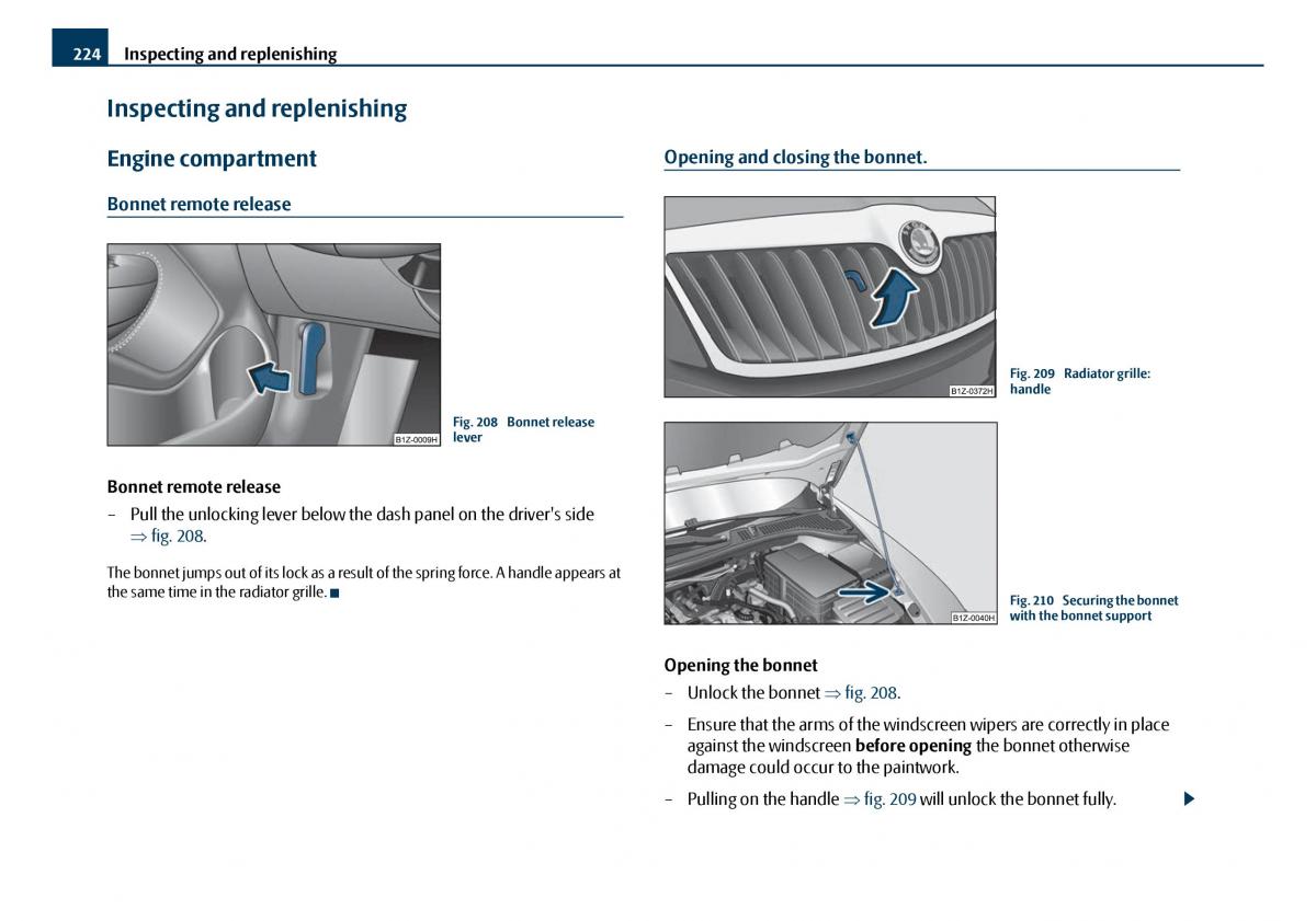 Skoda Octavia I 1 owners manual / page 225