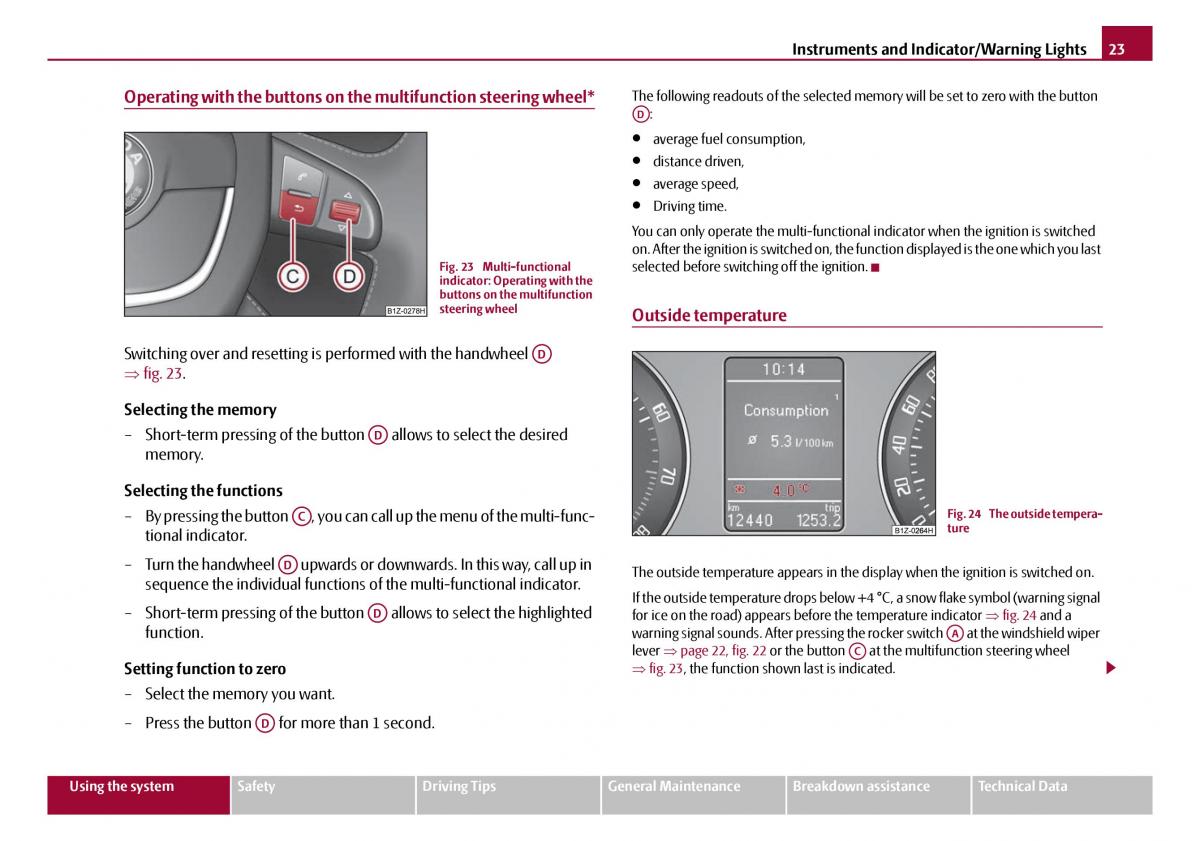 Skoda Octavia I 1 owners manual / page 24