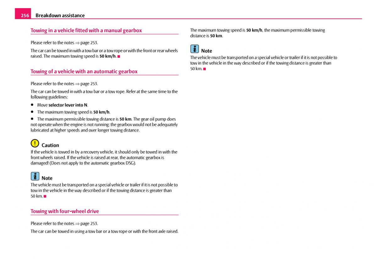 Skoda Octavia I 1 owners manual / page 257