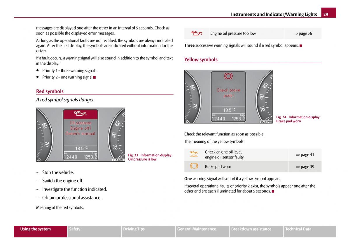 Skoda Octavia I 1 owners manual / page 30