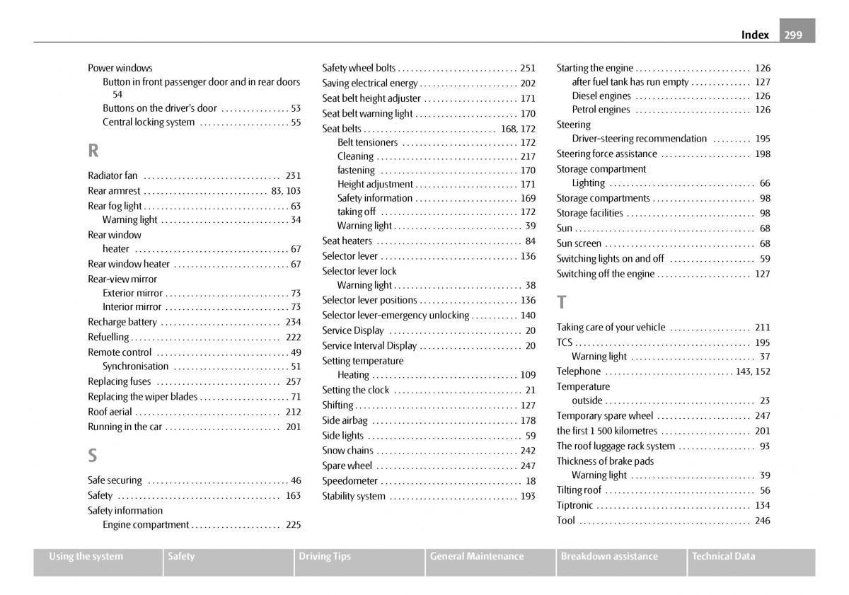 Skoda Octavia I 1 owners manual / page 300