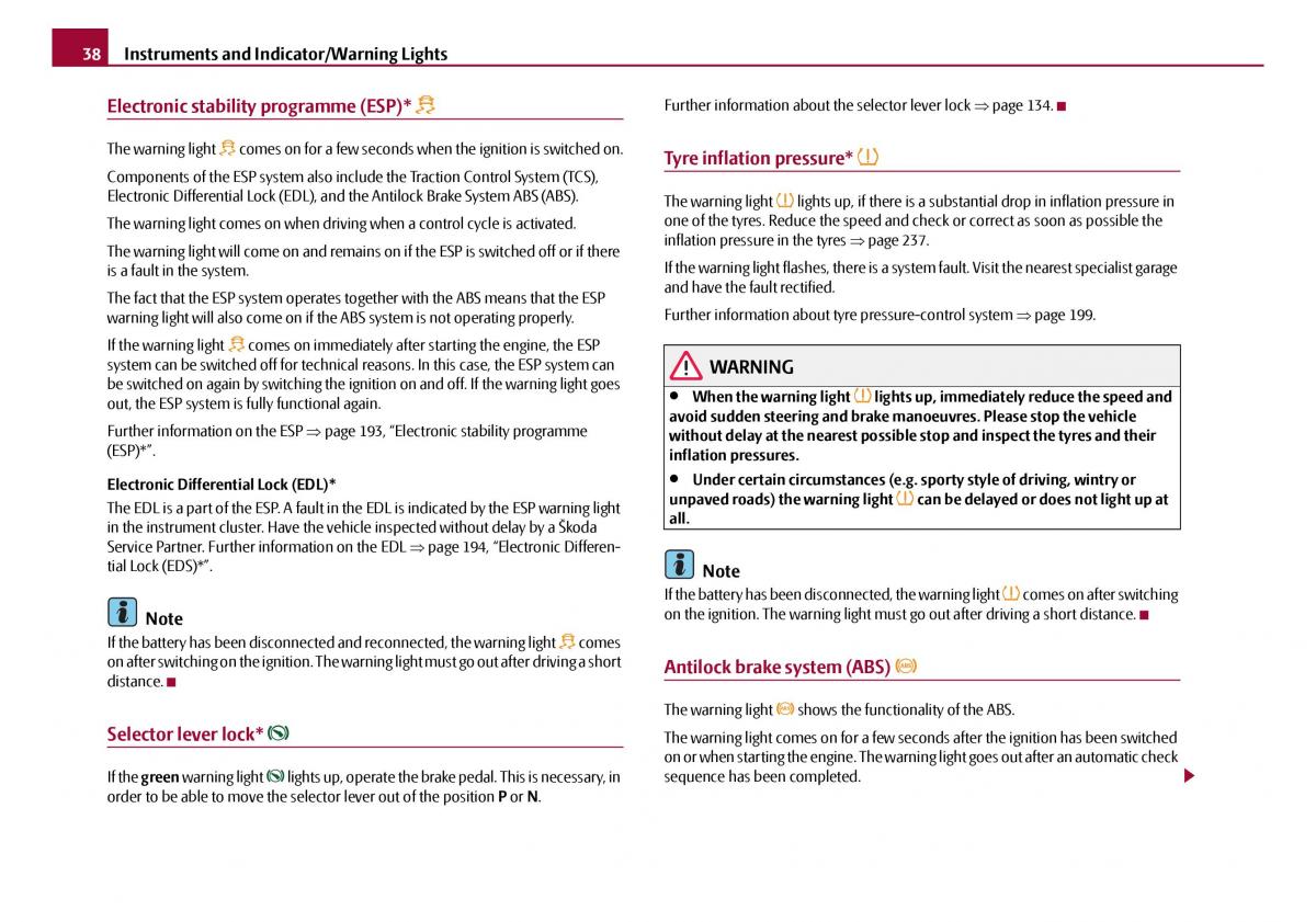 Skoda Octavia I 1 owners manual / page 39