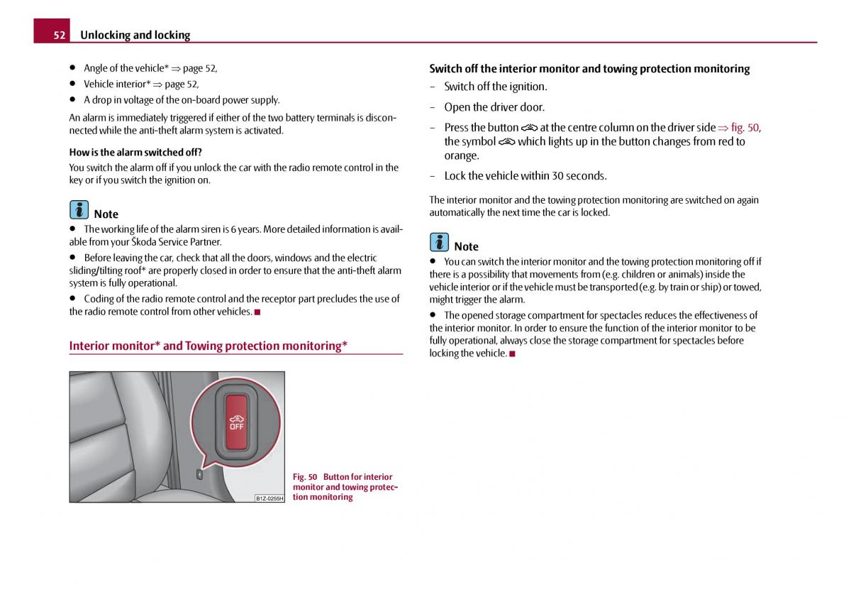 Skoda Octavia I 1 owners manual / page 53