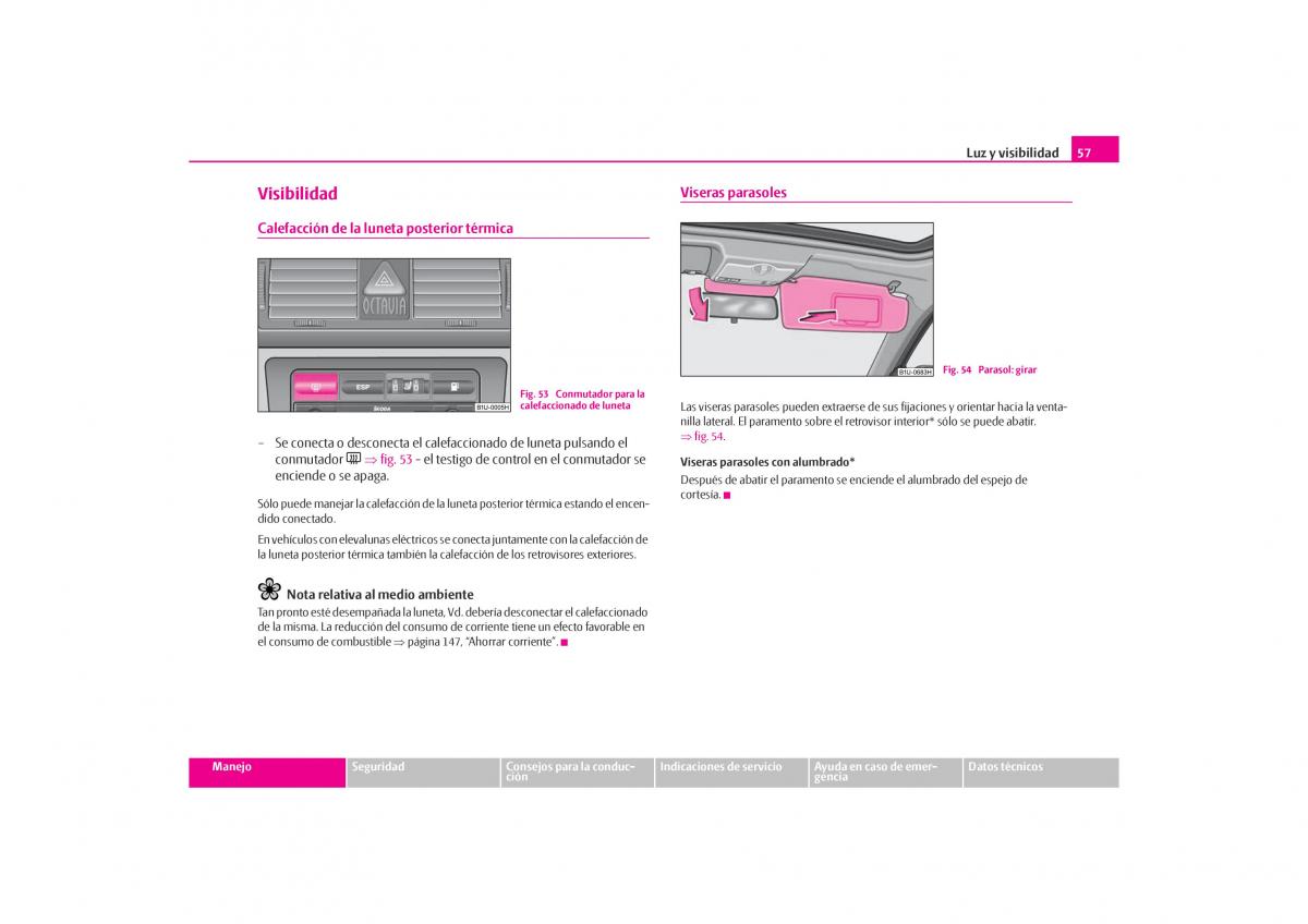 Skoda Octavia I 1 manual del propietario / page 58