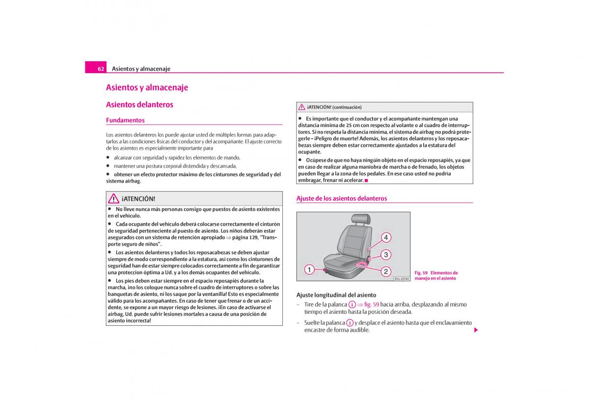 Skoda Octavia I 1 manual del propietario / page 63