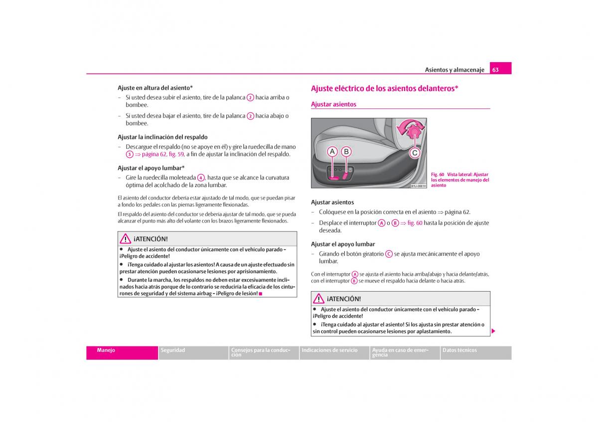 Skoda Octavia I 1 manual del propietario / page 64