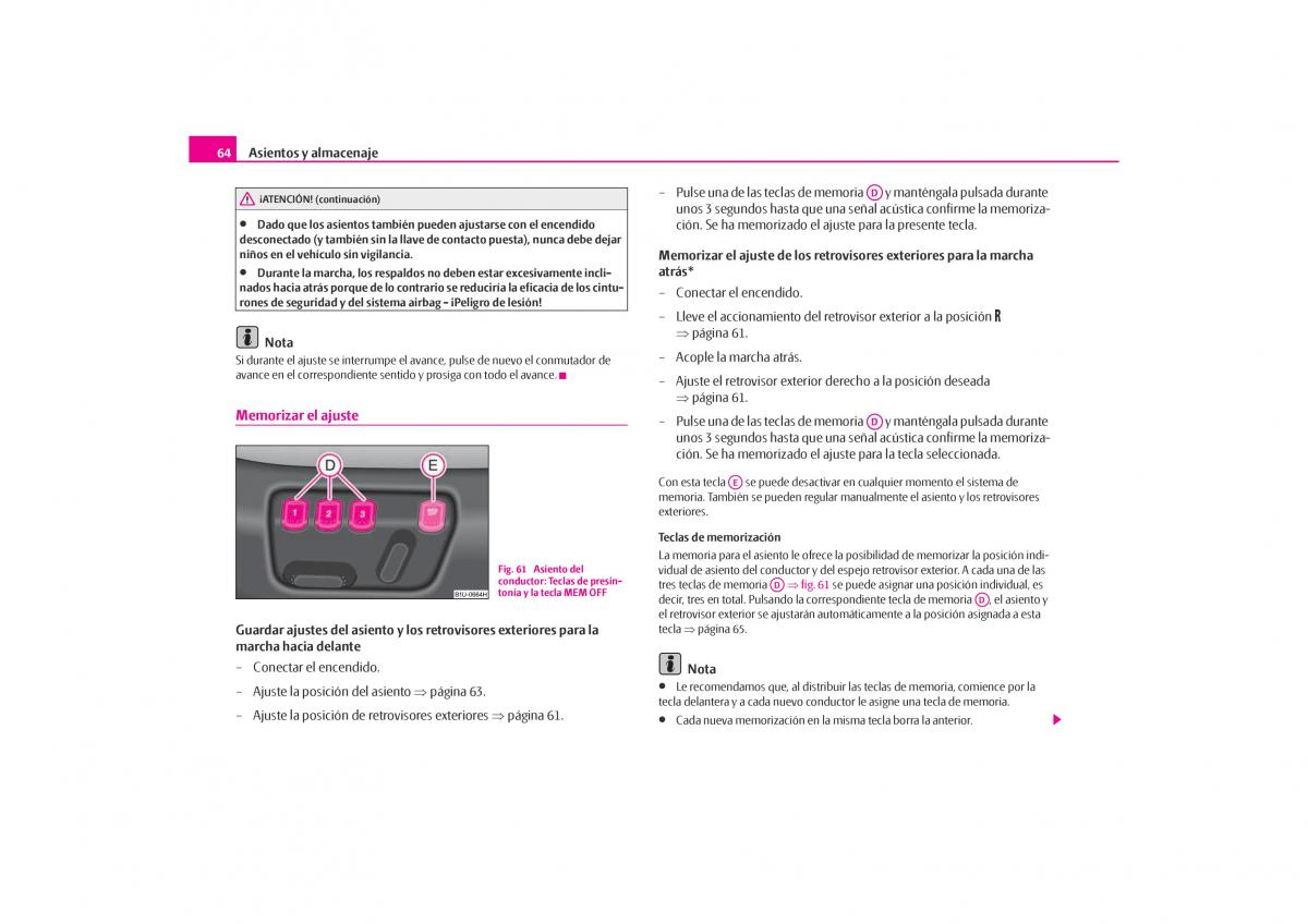 Skoda Octavia I 1 manual del propietario / page 65