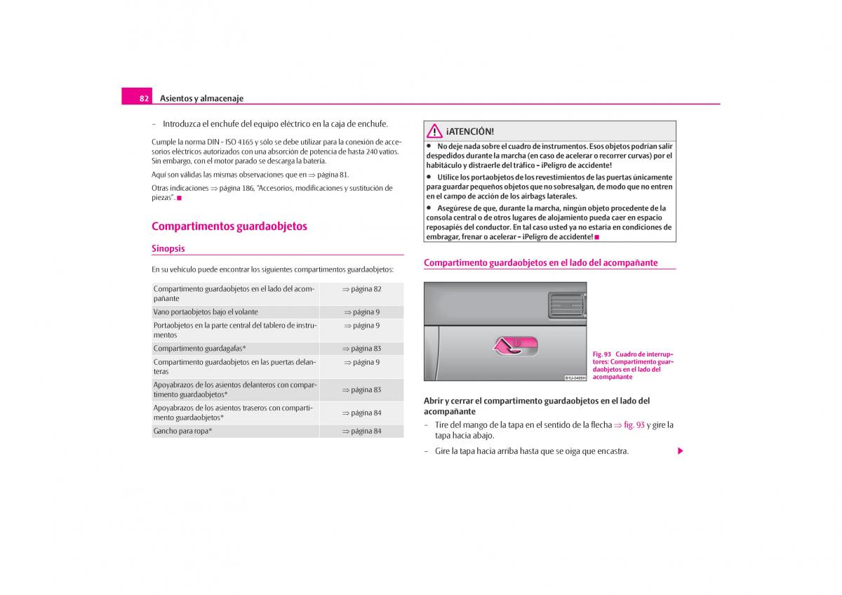 Skoda Octavia I 1 manual del propietario / page 83