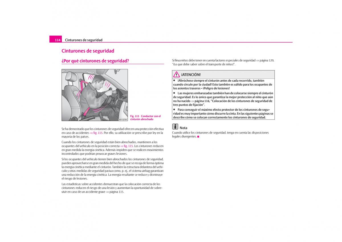 Skoda Octavia I 1 manual del propietario / page 115